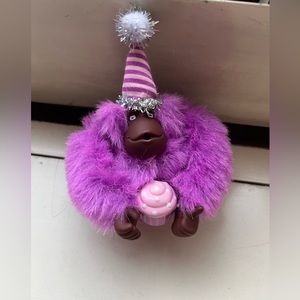 Kipling exclusive birthday monkey keychain